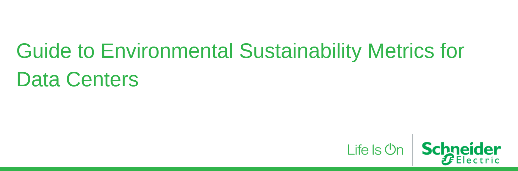 Environmental Sustainability Metrics